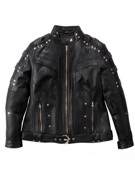 Arrow Season 5 Black Canary Leather Jacket