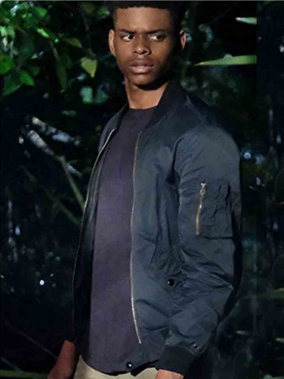 Aubrey Joseph Cloak & Dagger Blue Bomber Jacket