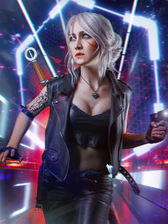 Ciri Cyberpunk 2077 Leather Vest