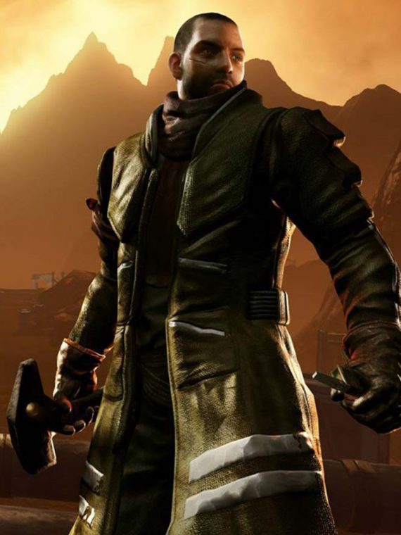 Giant Bomb Red Faction Leather Coat