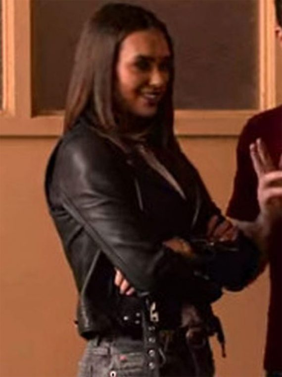 I Am Not Okay with This Sophia Tatum Biker Leather Jacket