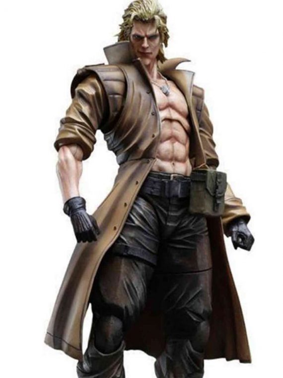 Liquid Snake Metal Leather Coat