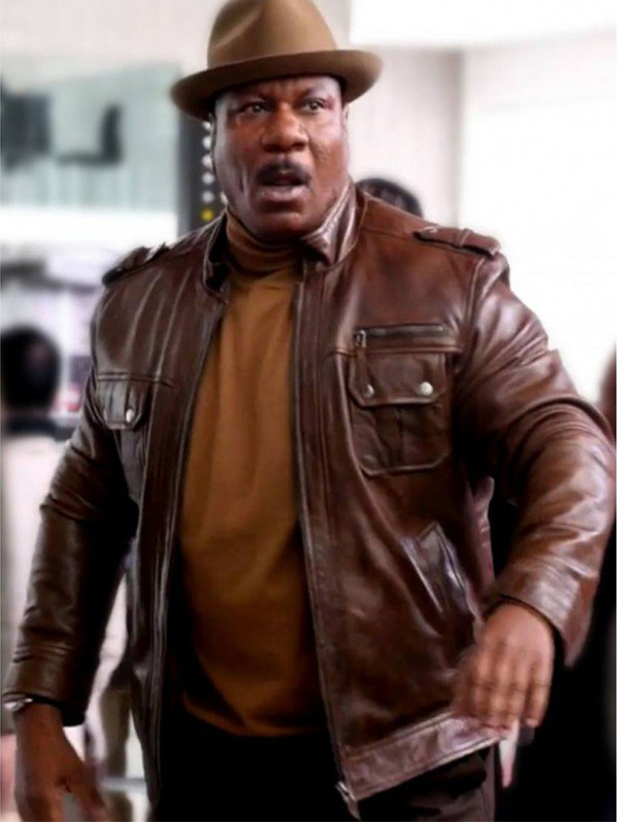 Luther Stickell Mission Impossible Rogue Nation Leather Jacket