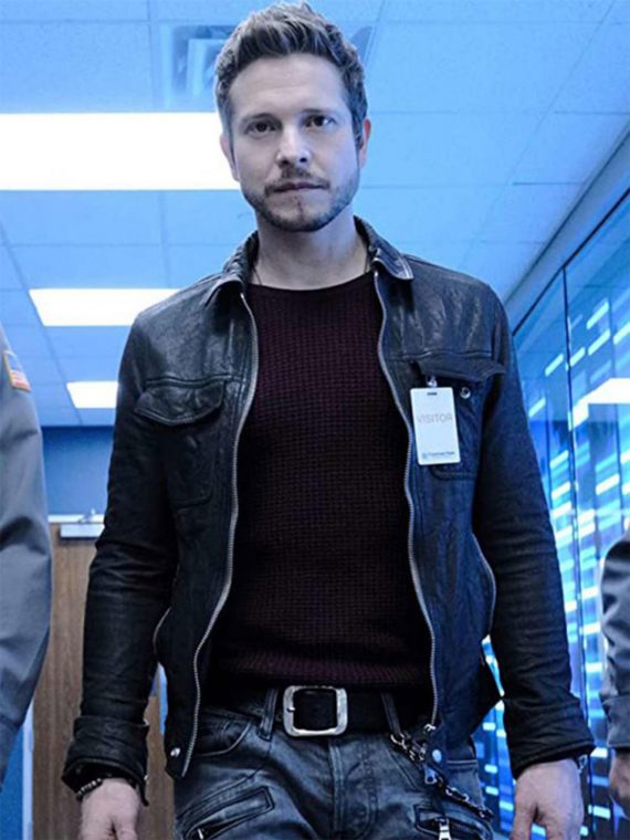 Matt Czuchry The Resident Black Leather Jacket