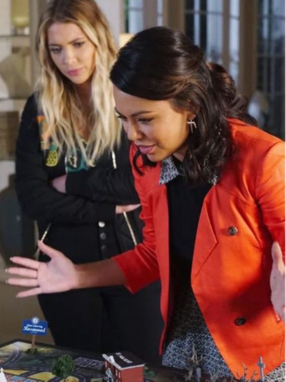 Mona Vanderwaal Pretty Little Liars Orange Jacket