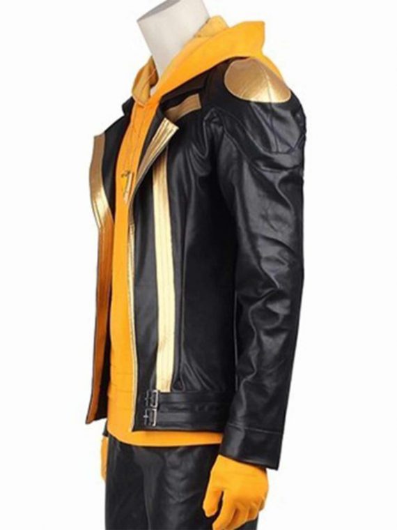 Pokemon Go Team Spark Leather Jacket - Image 3