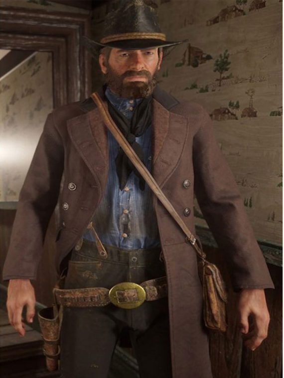 Red Dead Redemption 2 Brown Cotton Coat