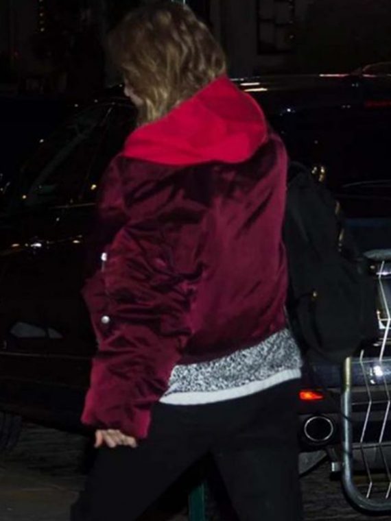 Taylor Swift Satin Bomber Jacket - Image 2