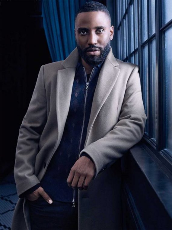 Tenet John David Washington Wool Coat