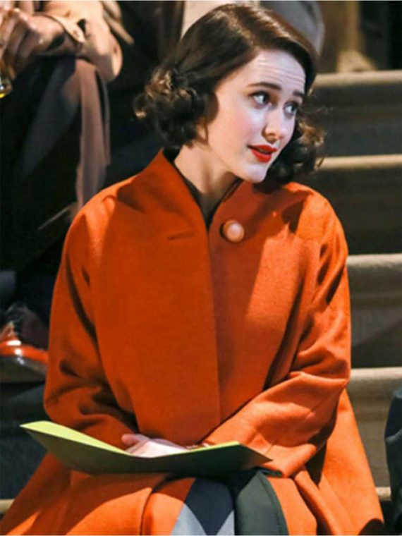 The Marvelous Mrs.Maisel Rachel Brosnahan Apricot Coat