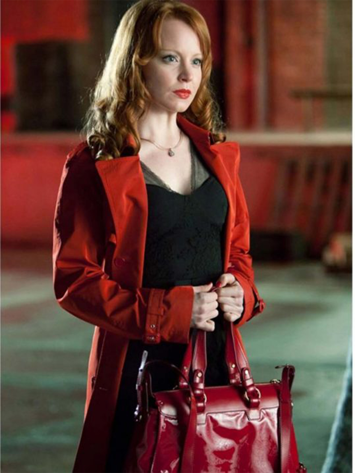 Torchwood Jilly Kitzinger Red Cotton Coat