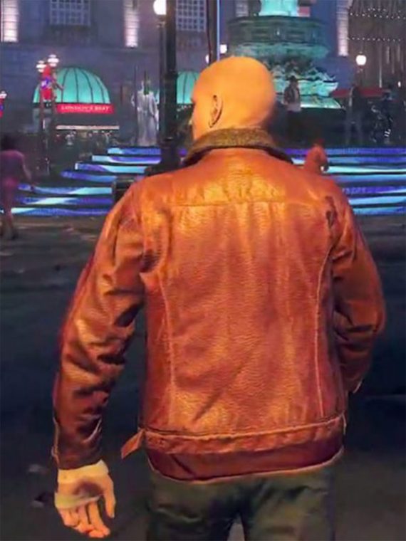 Watch Dogs Legion Brown Leather Jacket