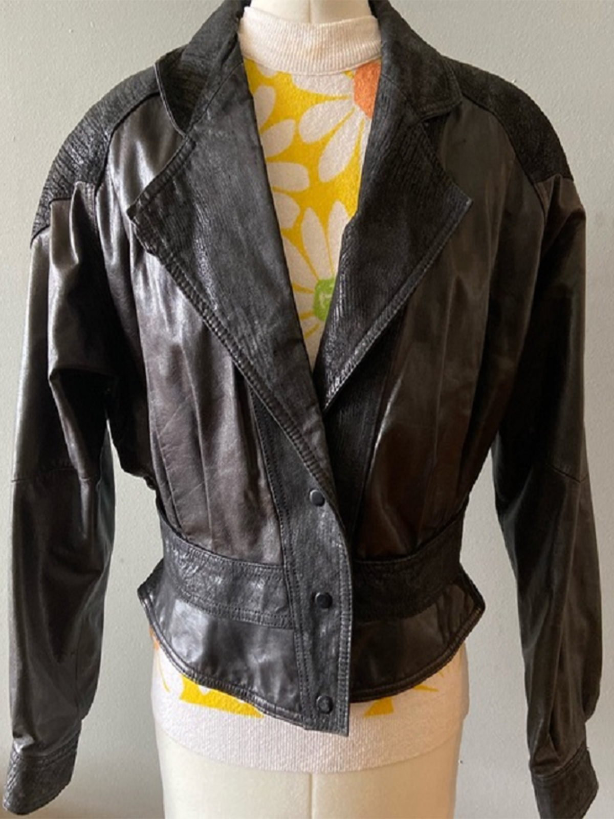 80s Verducci Stylish Leather Jacket