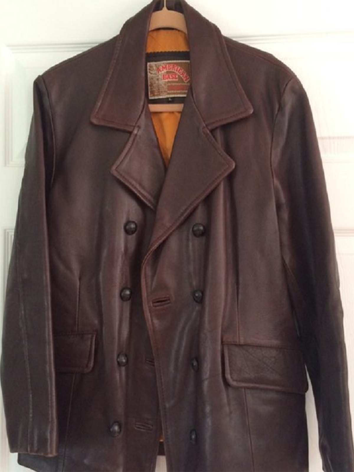 American Base Brown Leather Jacket