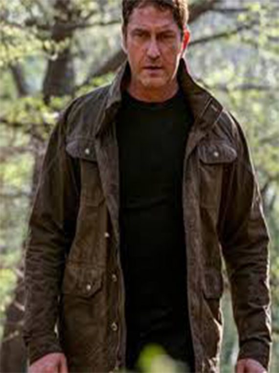 Angel Has Fallen Gerard Butler Green Jacket