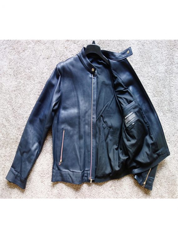 Beckett Simonon Collins Cafe Racer Leather Jacket - Image 3