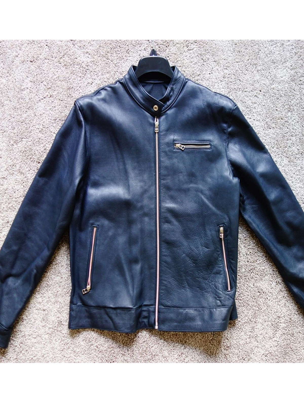 Beckett Simonon Collins Cafe Racer Leather Jacket