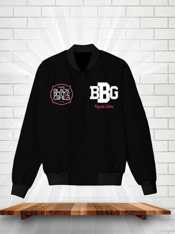 Black Bottle Boys Jacket Varsity Bomber Jacket Custom Name