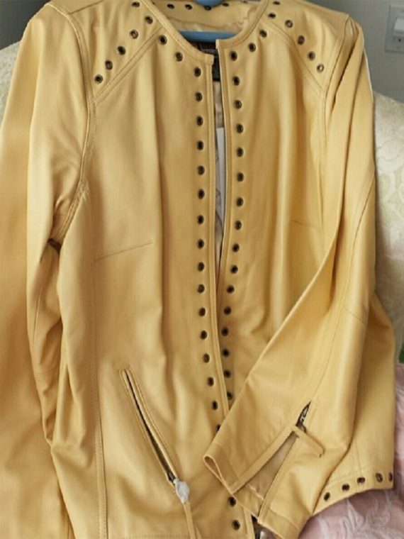 Bradley Bayou Yellow Leather Jacket