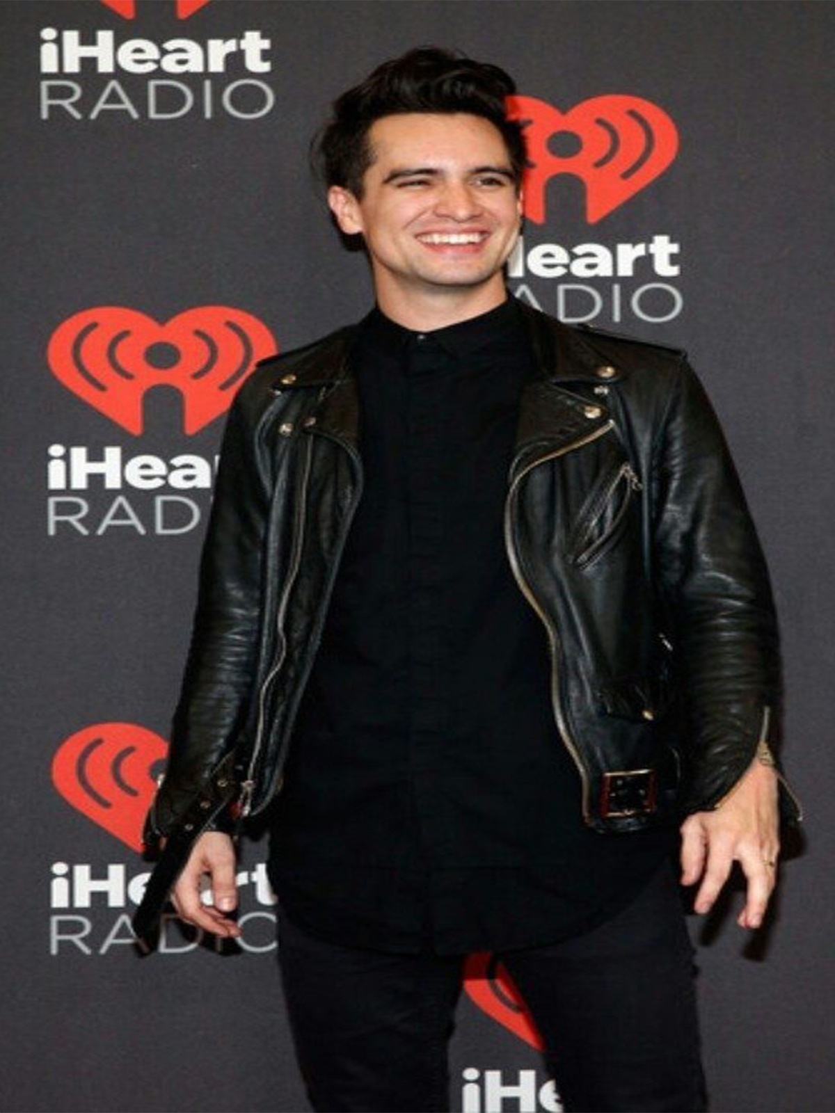 Brendon Urie Mens Black Leather Jacket