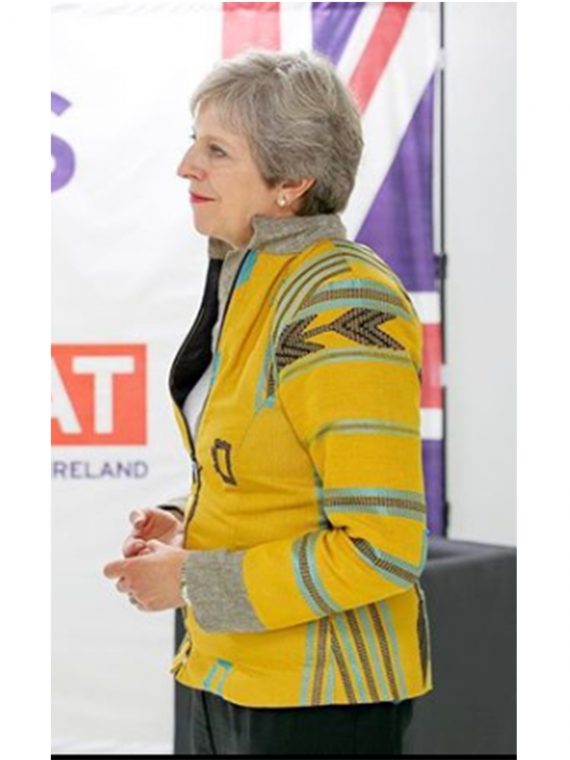 British Prime Minister Theresa May Brexit Yellow Jacket - Image 2