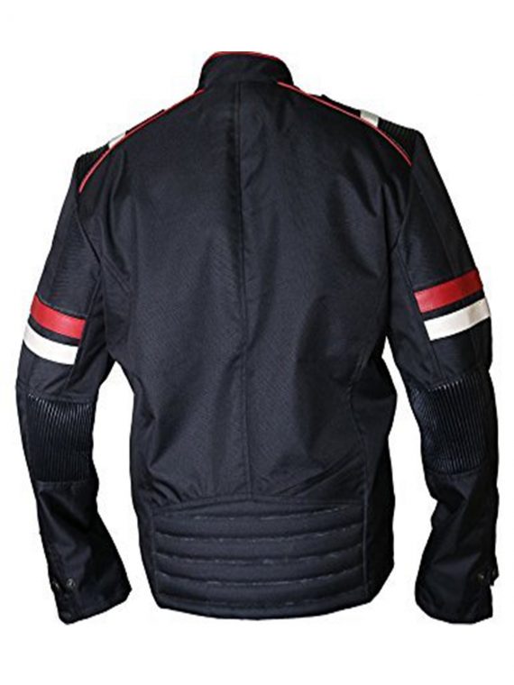 Café Racer Biker Retro Slimfit Black High Cordura Jacket