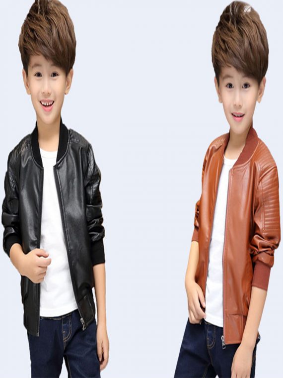 Children’s Fashion Boy Leather Jackets