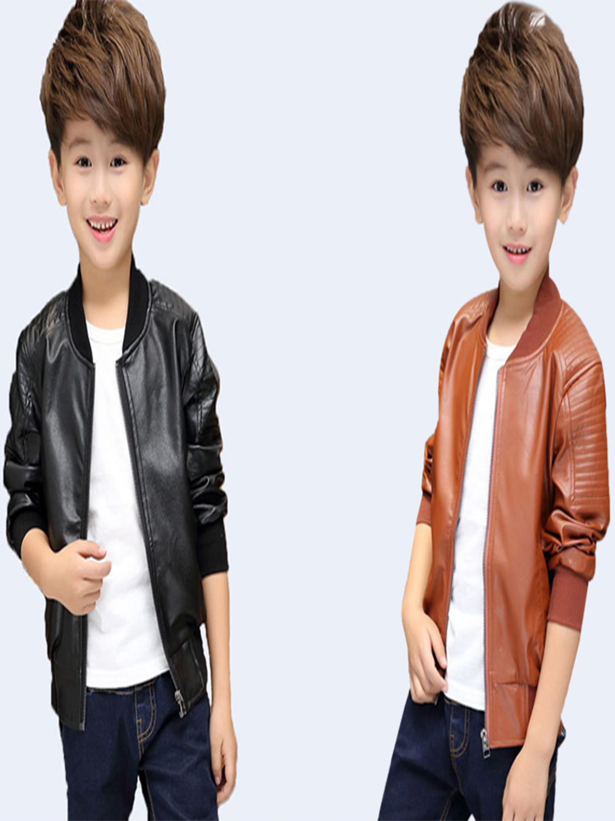 Children’s Fashion Boy Leather Jackets