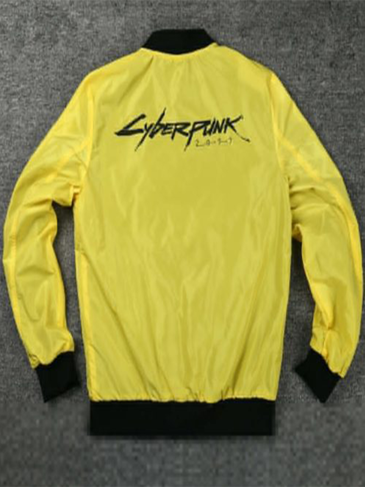 Custom Made Replica E3 2019 Cyberpunk 2077 Samurai Yellow And Black Reversible Jacket