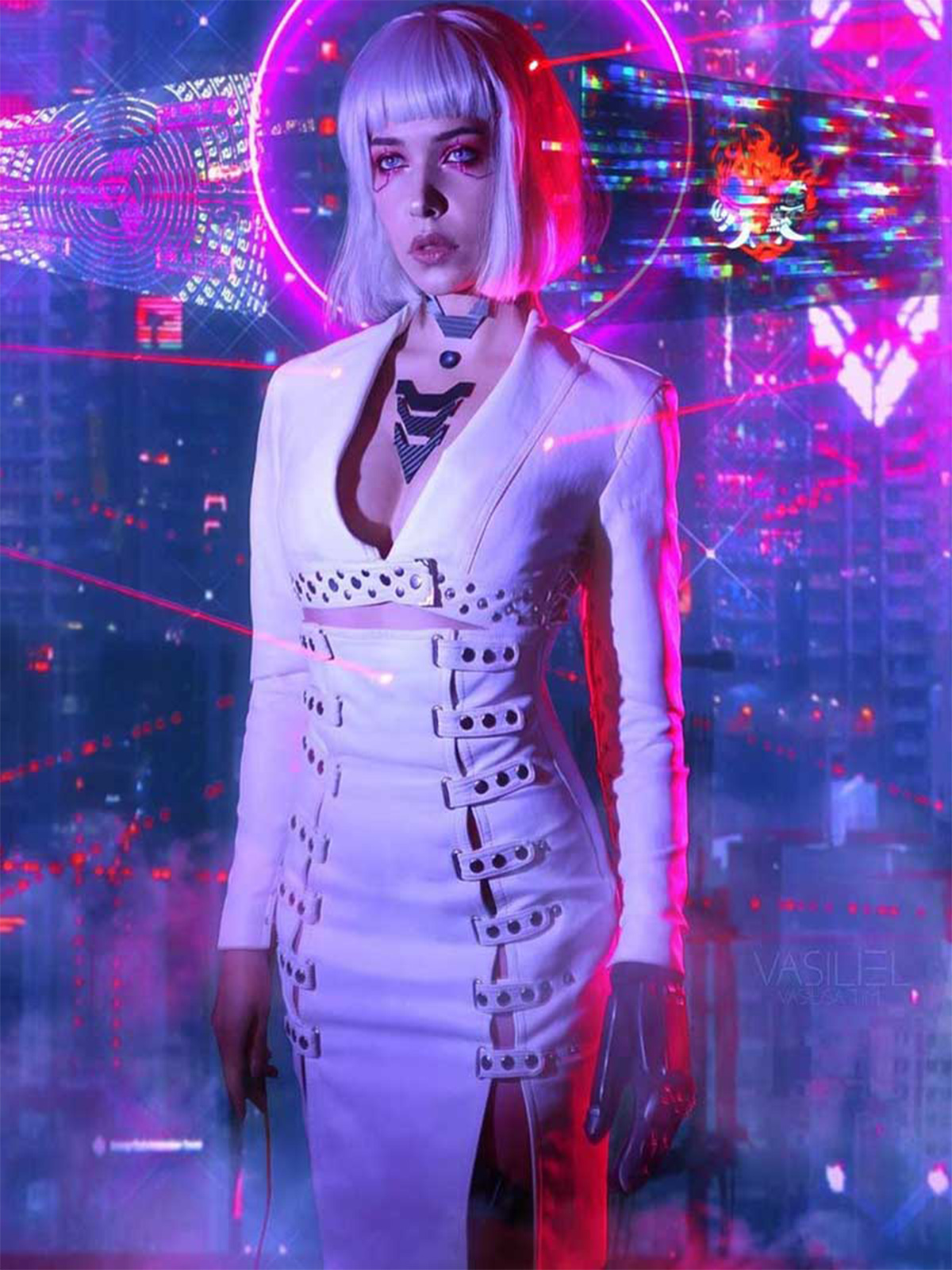 Cyberpunk 2077 Night City Neon Coat