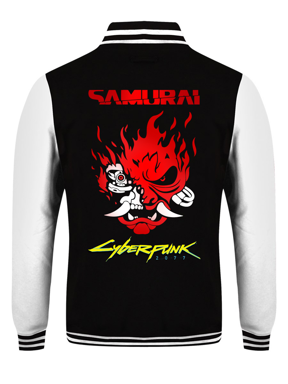 Cyberpunk 2077 Samurai Skull Varsity Jacket