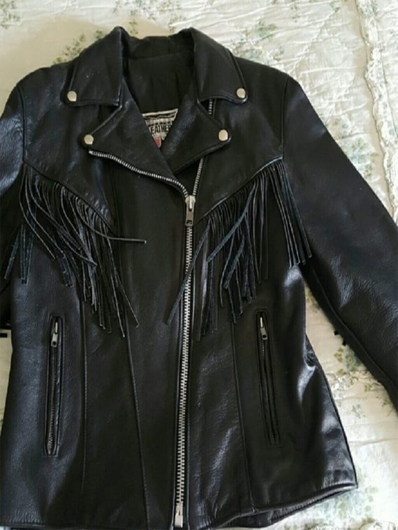 Dallas Fringed Riding Leather Jacket - Image 3