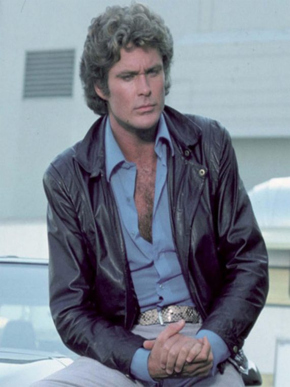 David Hasselhoff Knight Rider Leather Jacket