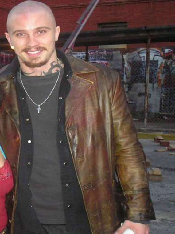 Garrett Hedlund Death Sentence Leather Coat