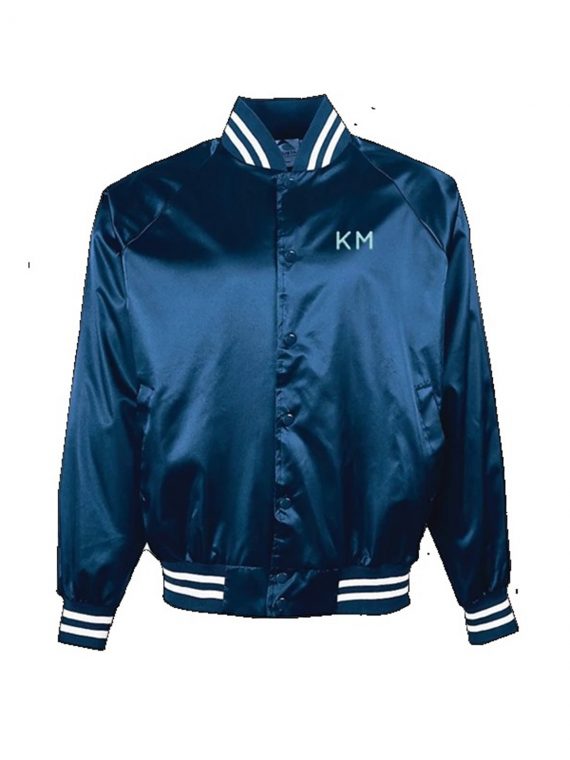 Giddy Up Blue Bomber Jacket