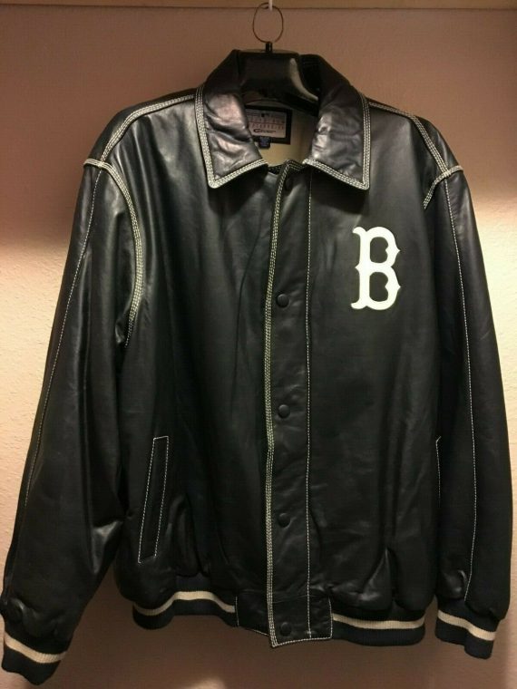 Giii Carl Banks Boston Sox Leather Jacket