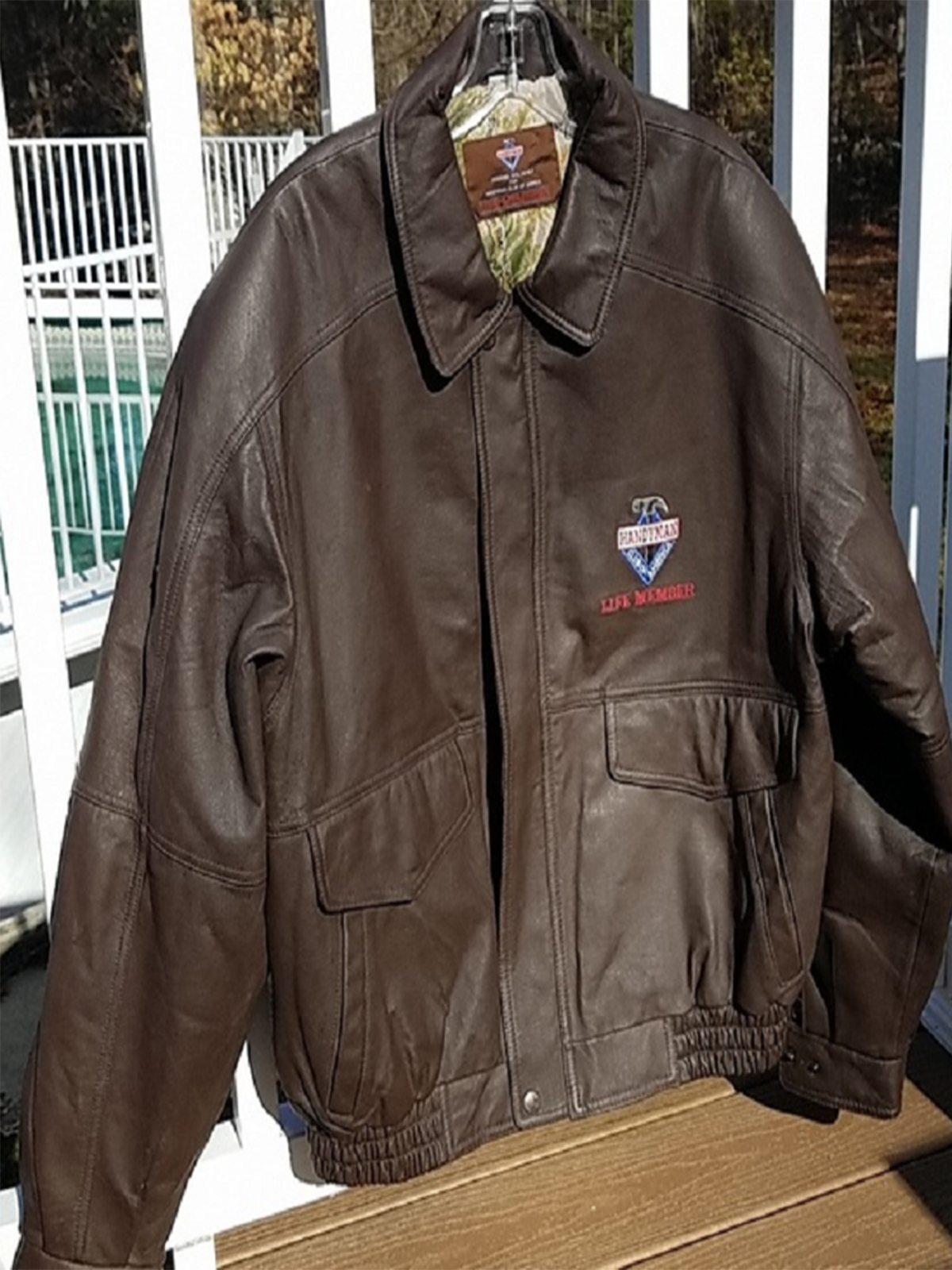 Handyman Club Brown Leather Jacket