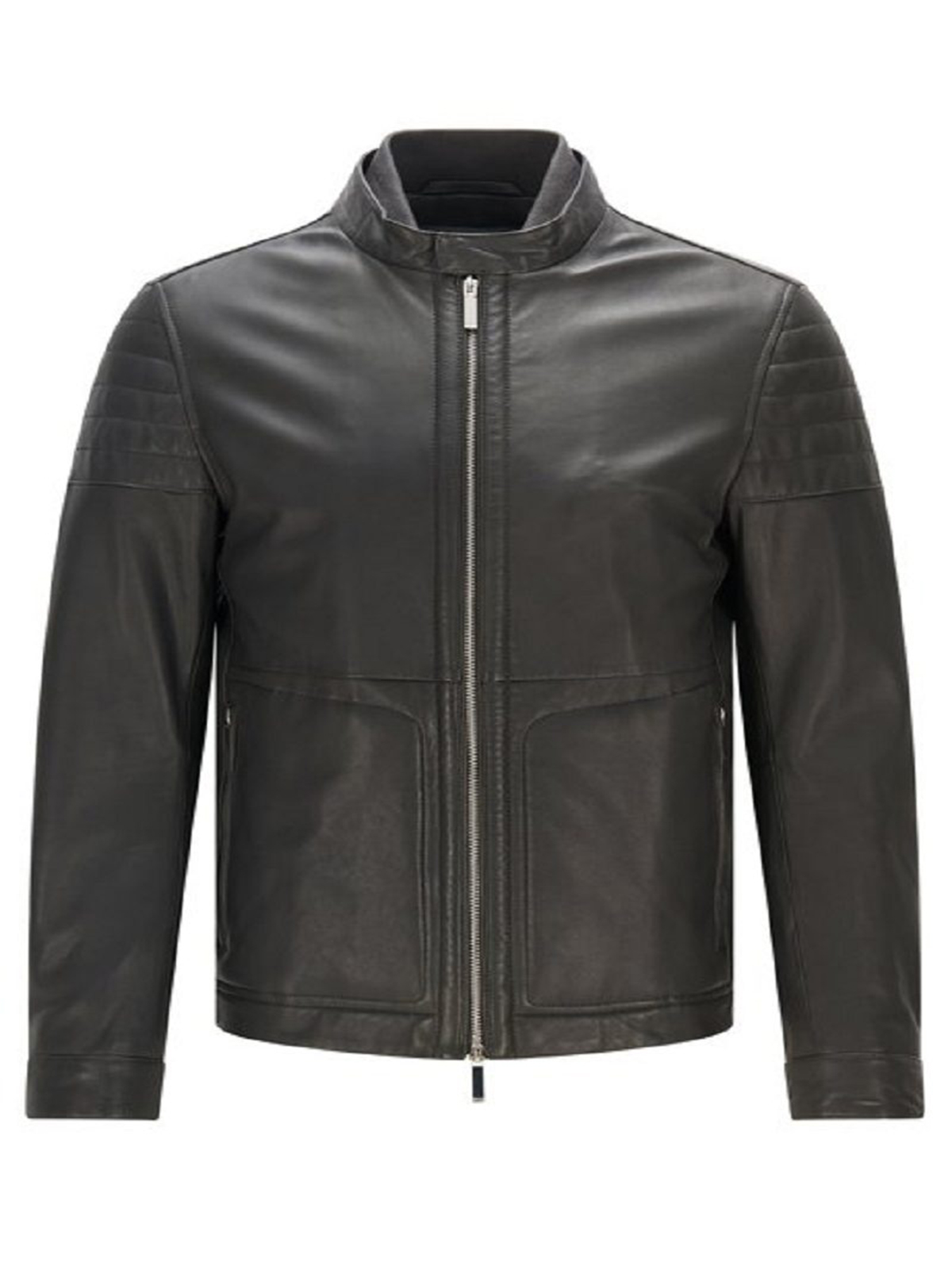 Hugo Boss Slim-fit Black Leather Jacket