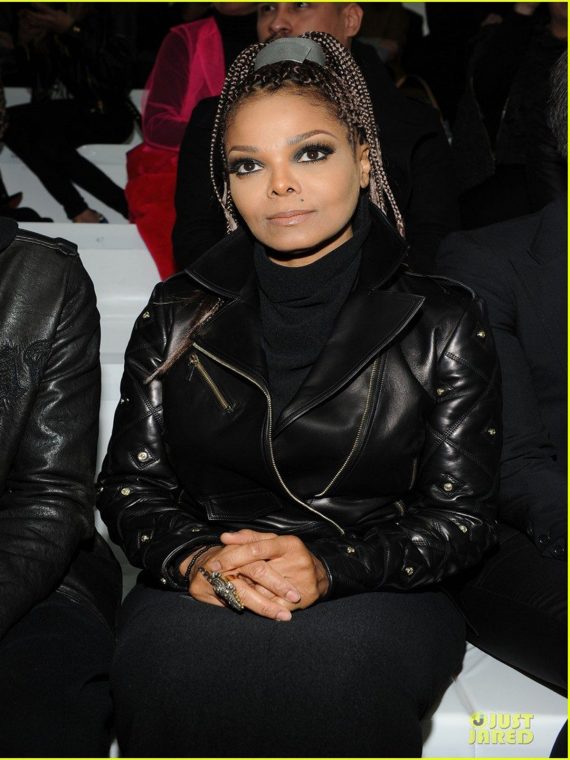 Janet Jackson Black Leather Jacket