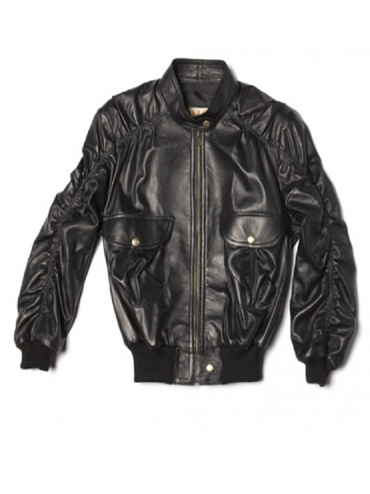 KRMA Jade Black Leather Jacket