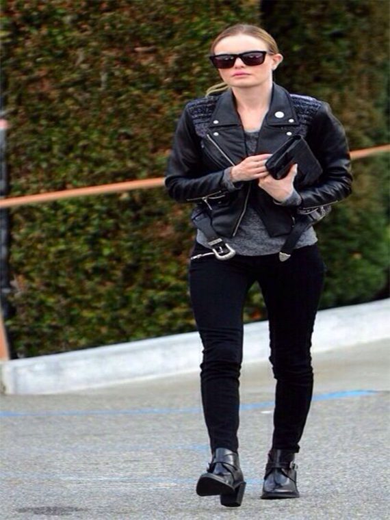 Kate Bosworth Black Motorcycle Jacket