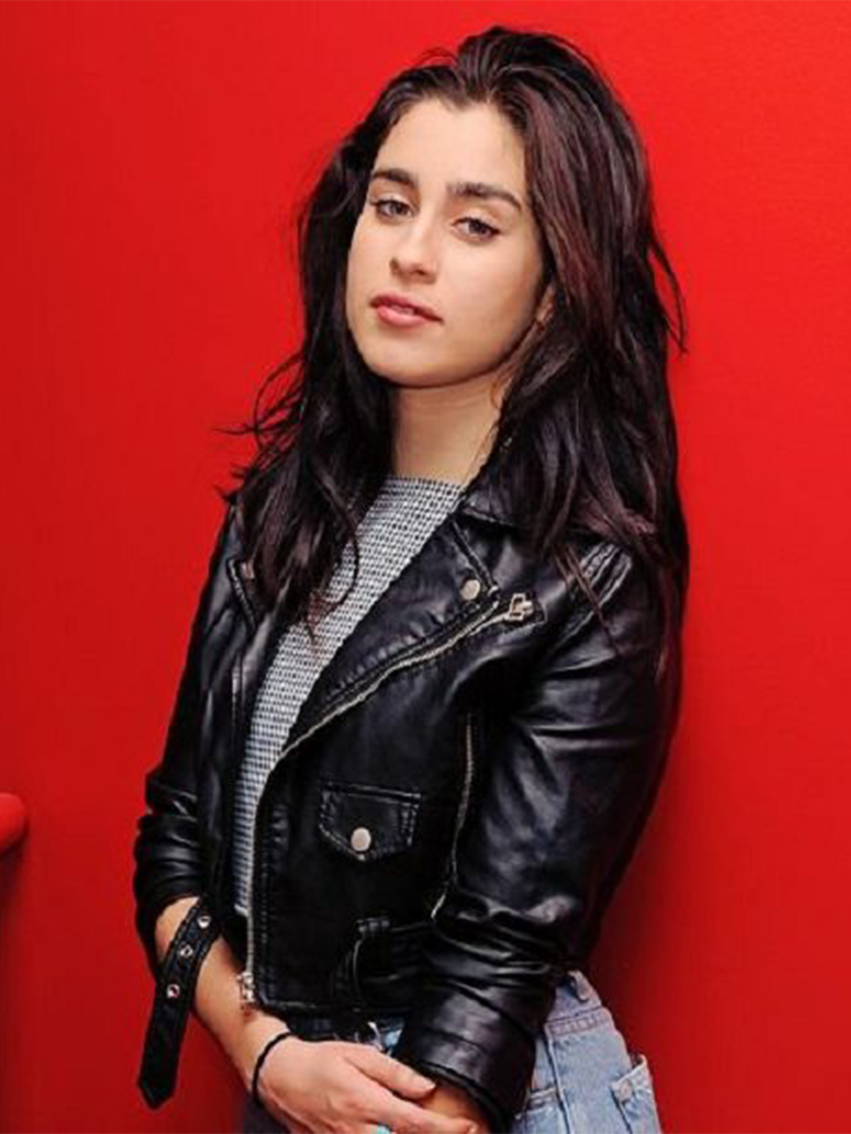 Lauren Jauregui Black Leather Jacket