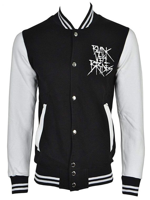 Mens BVB Rebels Black Leather Jacket