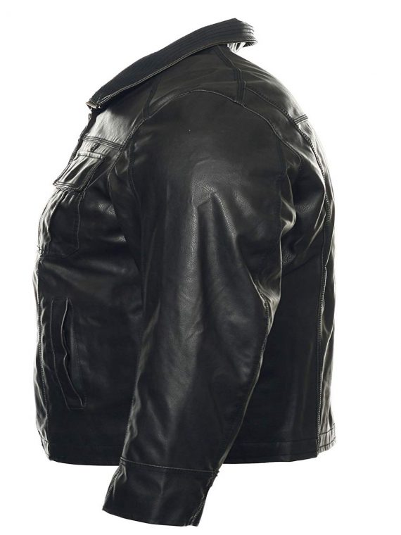 Mens Columbia Black Leather Jacket