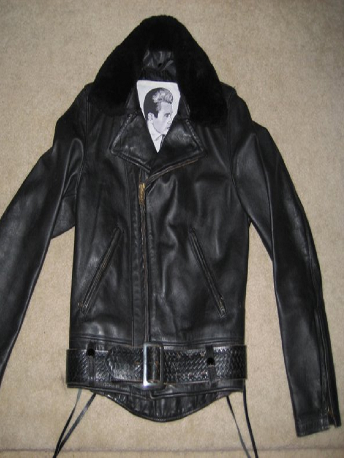 Mens Fashion Jaames Dean Motorcycle Jacket