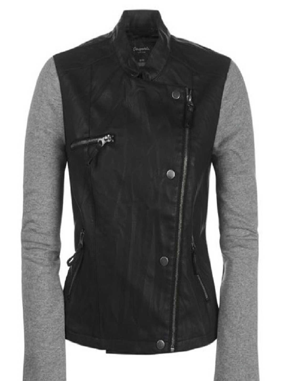 Mens Jacket With Sweatshirt Sleeves