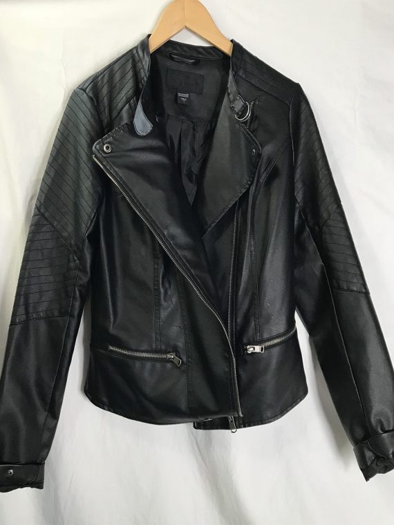 Mens Metaphor Black Leather Jacket