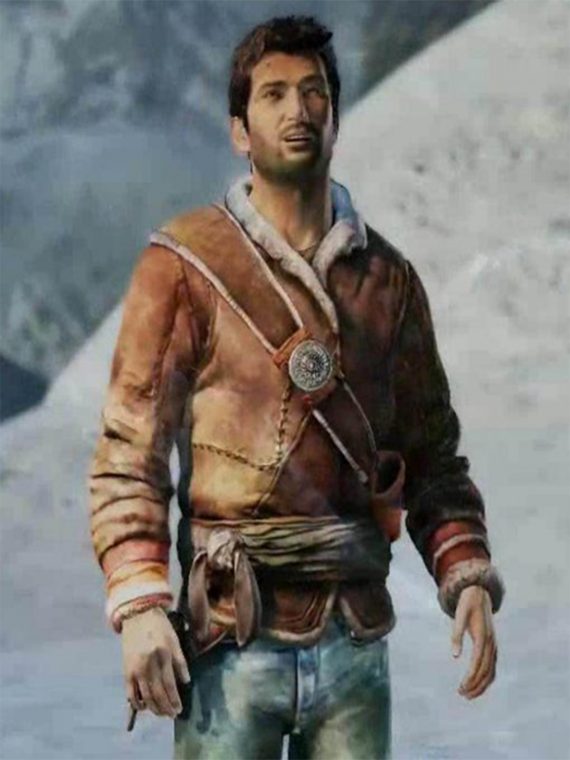 Nathan Drake Uncharted Brown Jacket