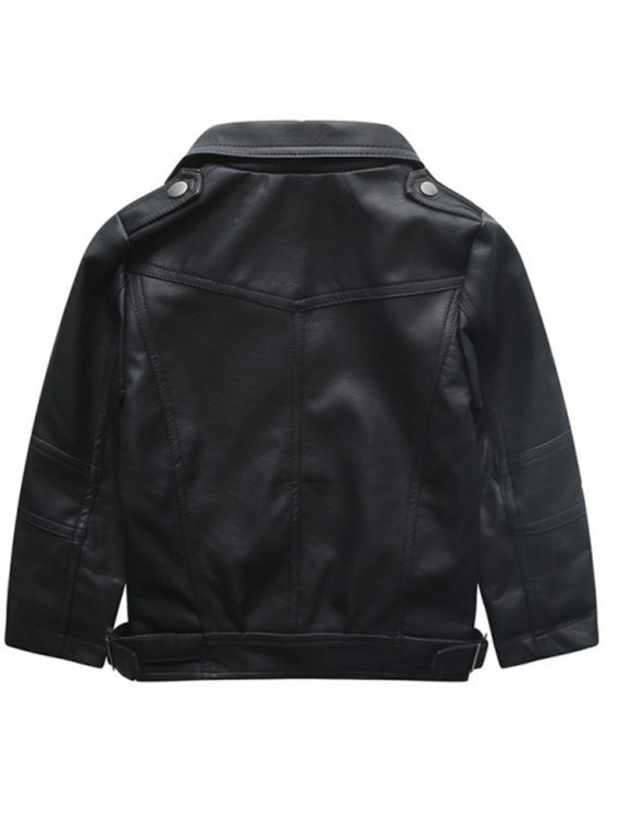 New Toddler Fashion Children Leather Jacket - Image 2