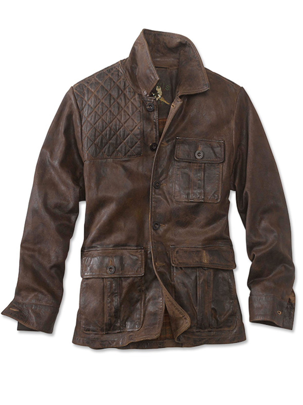 Orvis Redfield Quilted Leather Jacket